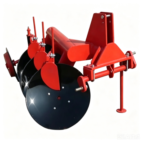 Tractor-mounted circular tube disc plough farm tillage machine