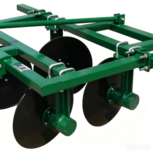 Tractor-mounted disc ridger agricultural farm ridging machine